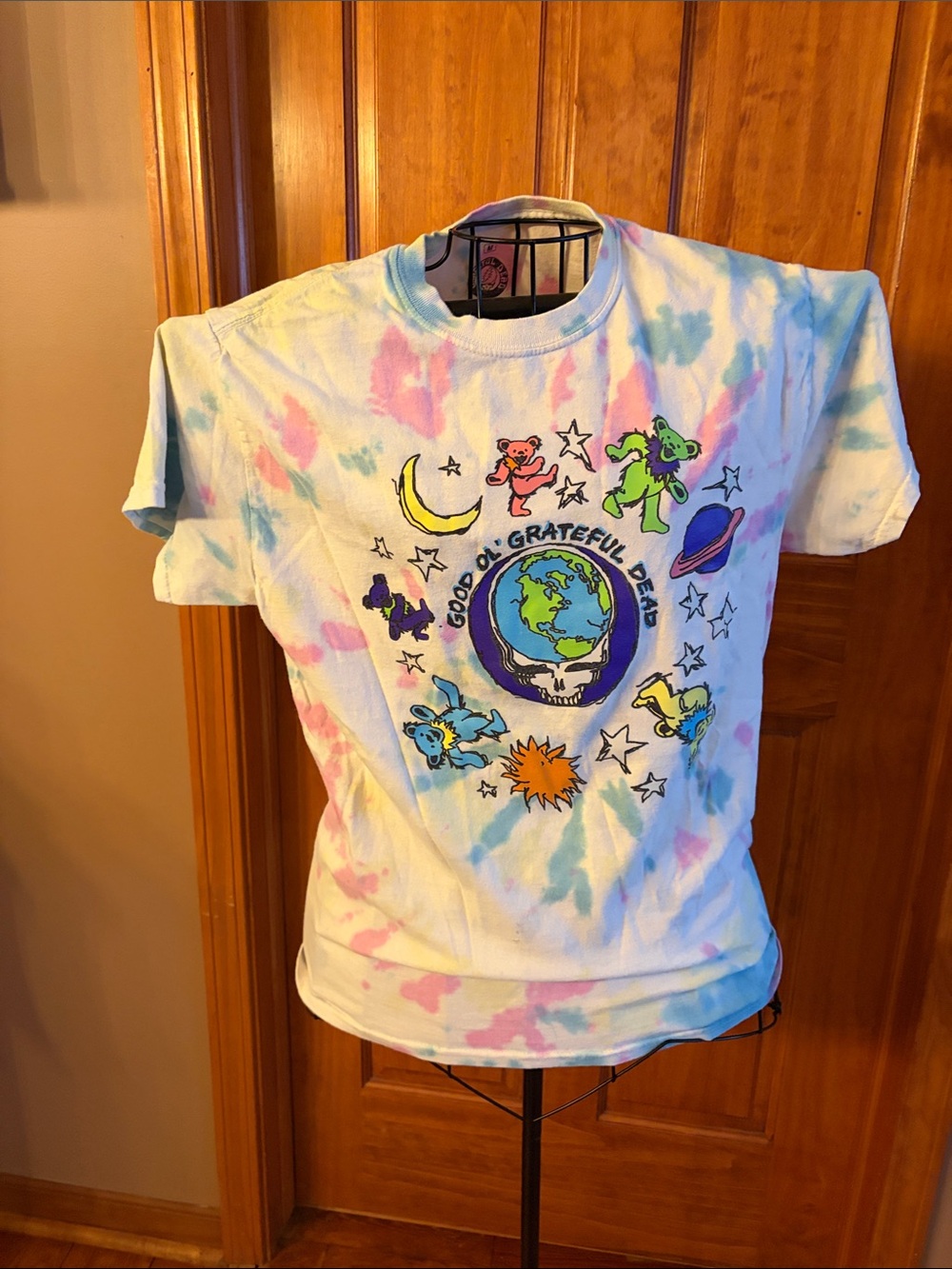 Grateful Dead UnisexTie-Dye Tee with Multicolor Dancing Bears